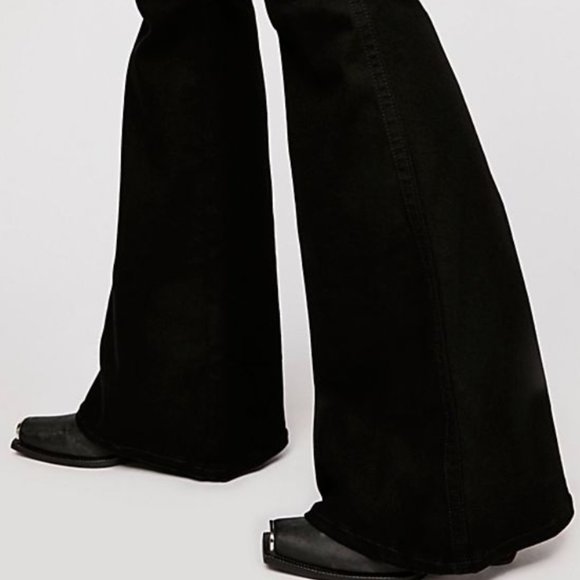 Free People Brooke Flare in Black (High Rise) - Picture 8 of 8